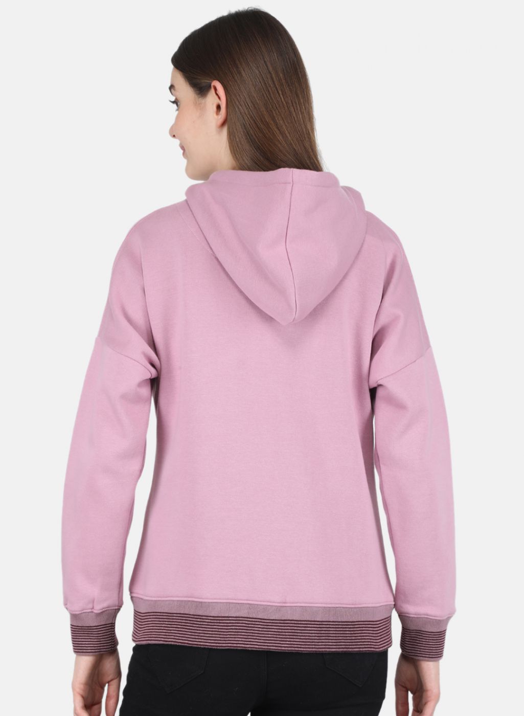 Women Purple Printed Sweatshirt