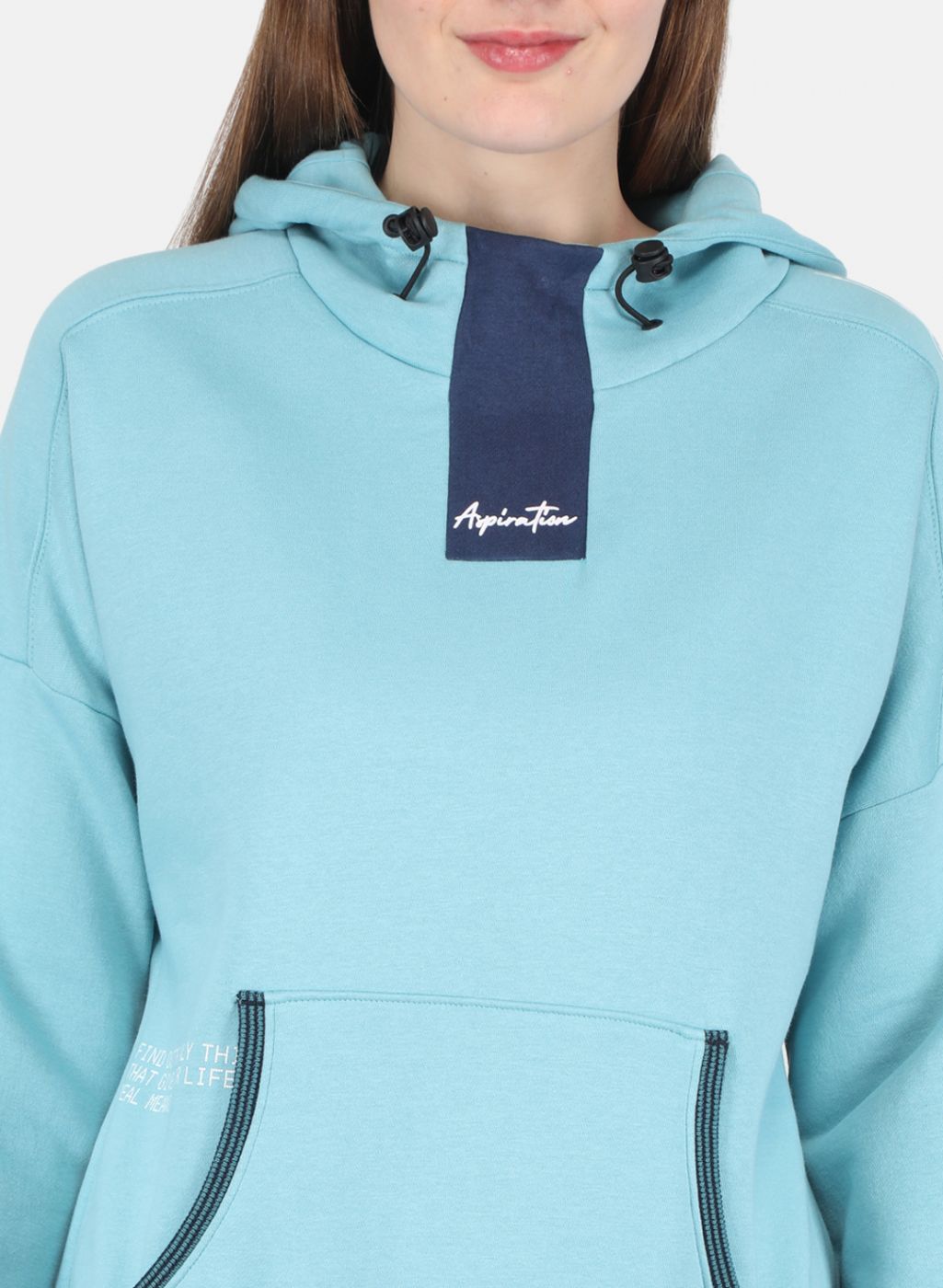 Women Blue Printed Sweatshirt