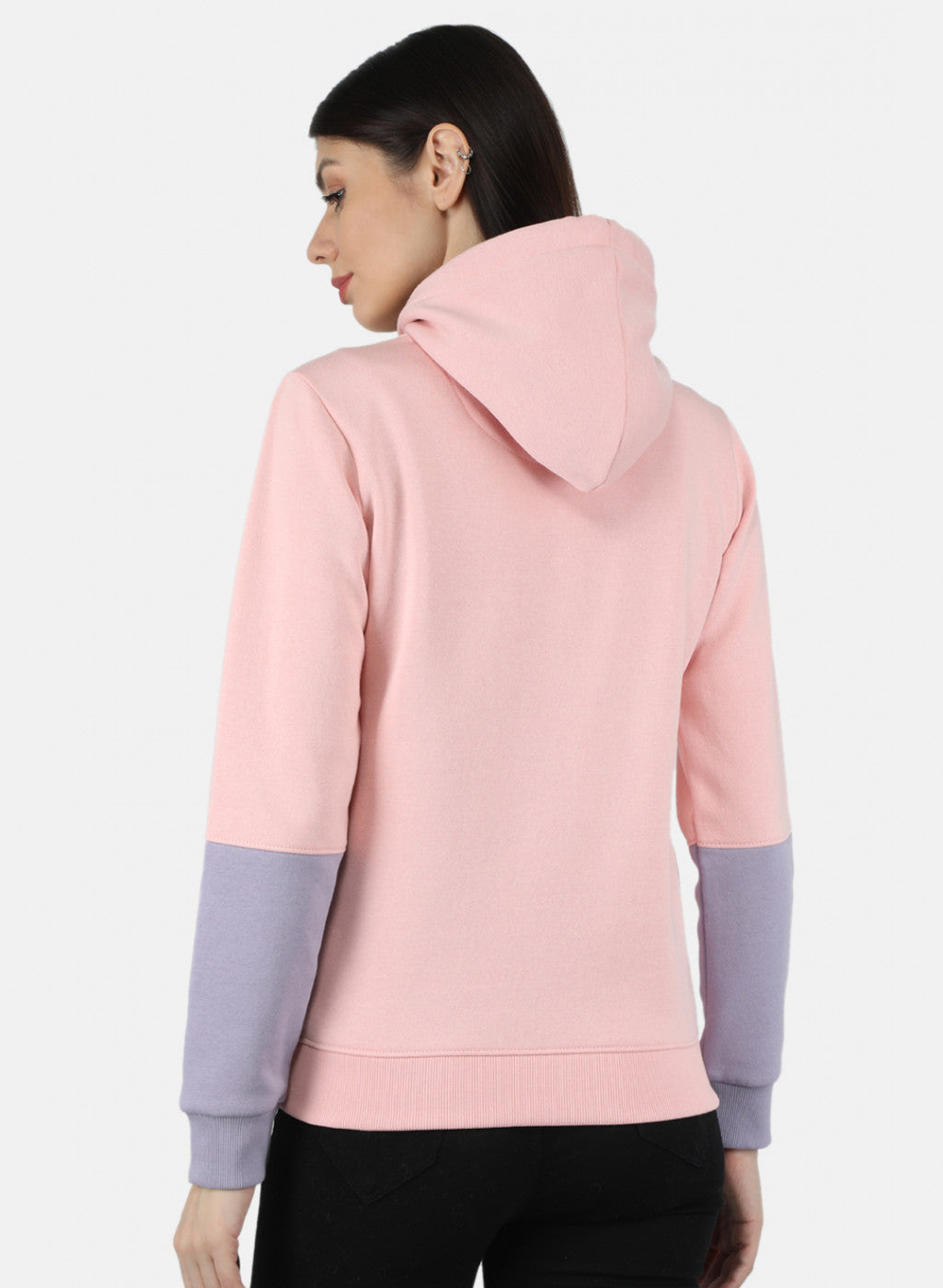 Women Pink & Purple Printed Sweatshirt