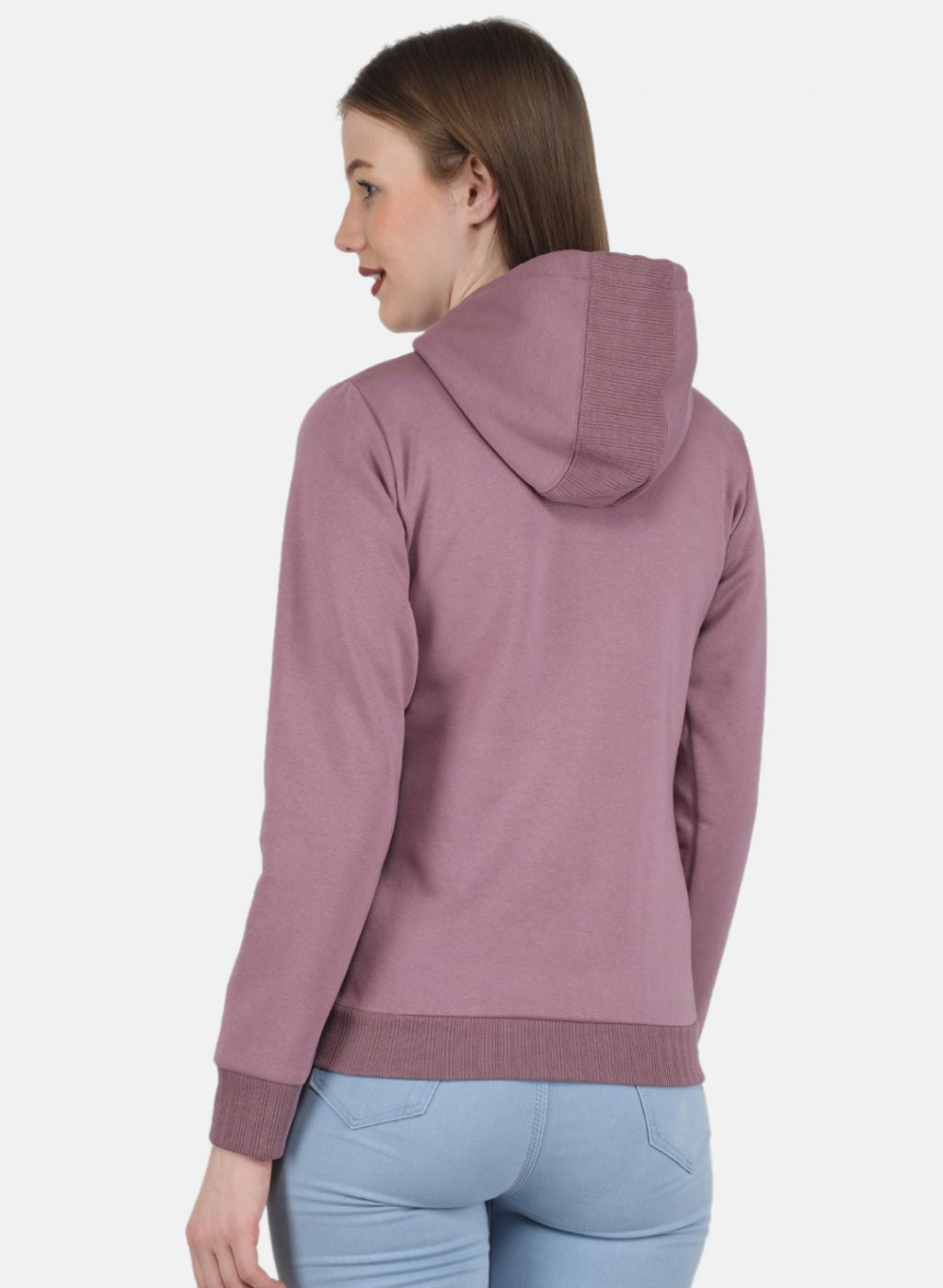 Women Purple Printed Sweatshirt