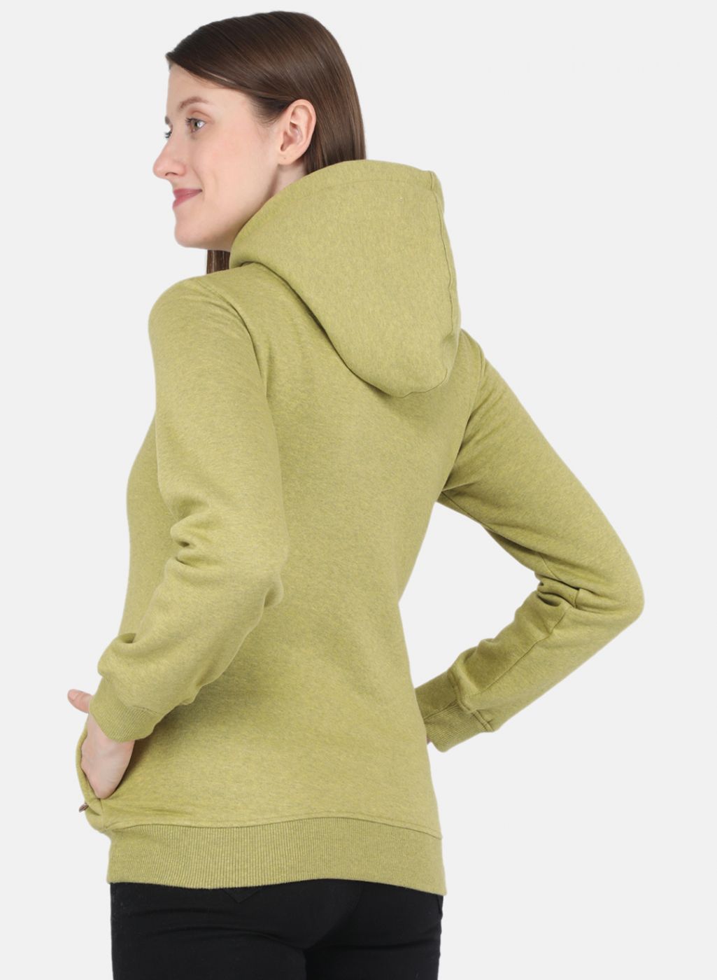 Women Green Printed Sweatshirt