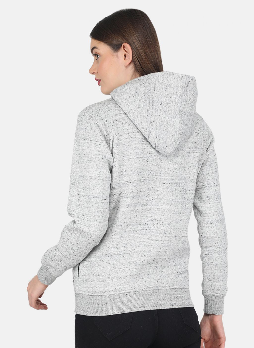 Women Grey Printed Sweatshirt