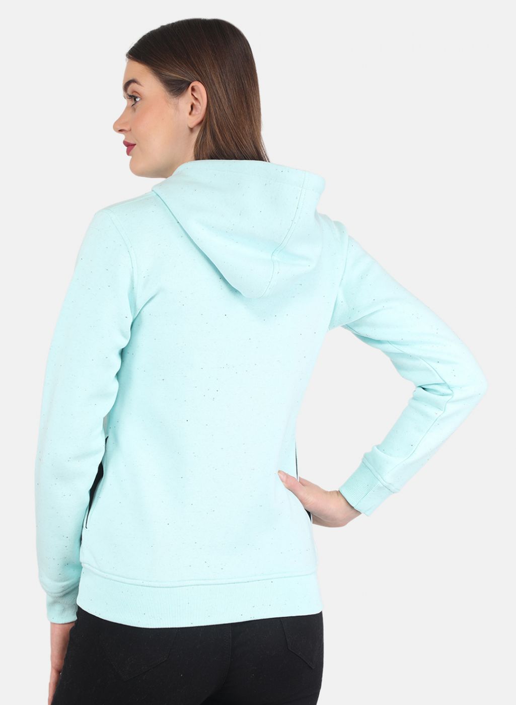 Women Blue Printed Sweatshirt