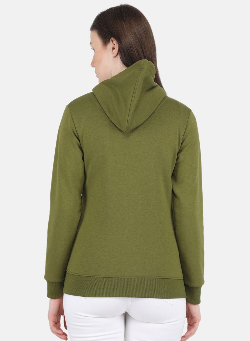 Women Green Printed Sweatshirt