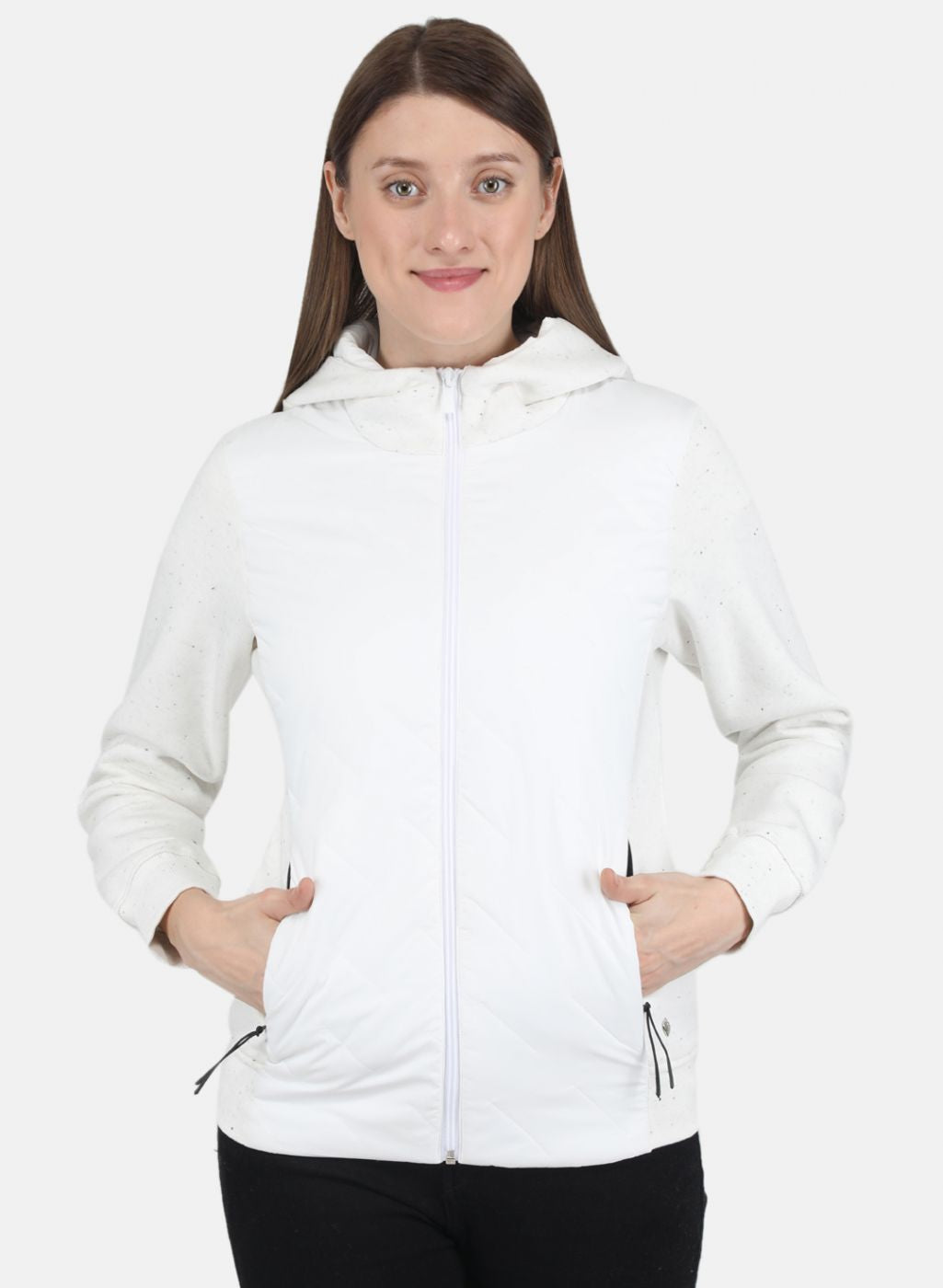 Women Off White Printed Sweatshirt