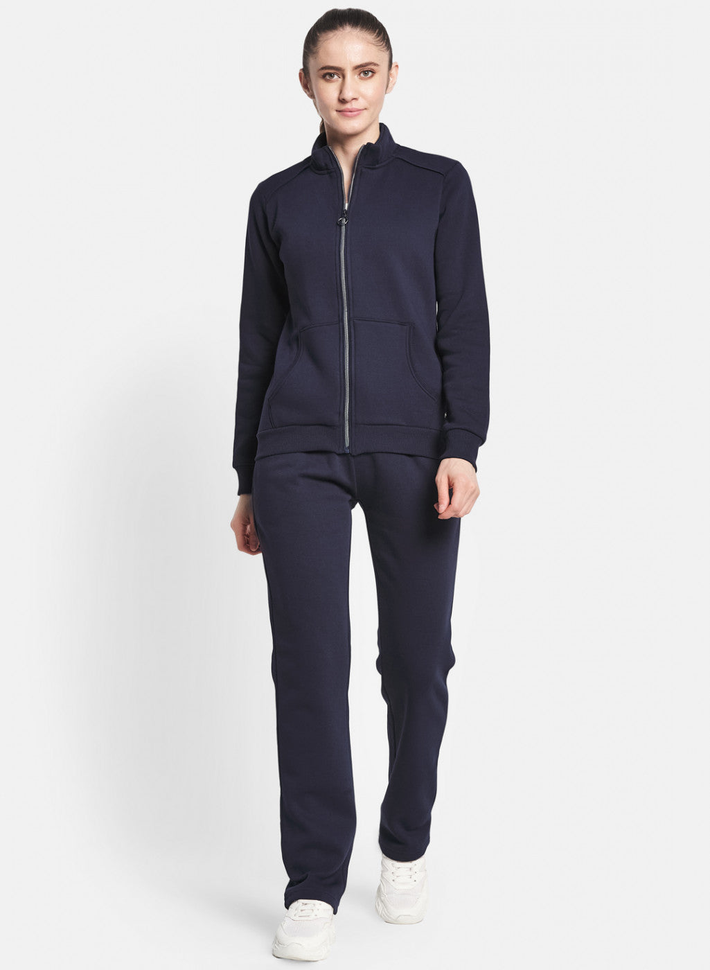 Navy Blue Montecarlo Tracksuit Women Navy Blue Solid Tracksuit
