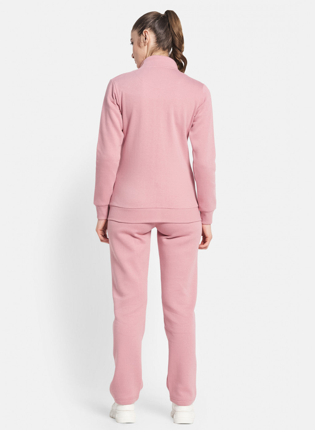 Women Pink Solid Tracksuit
