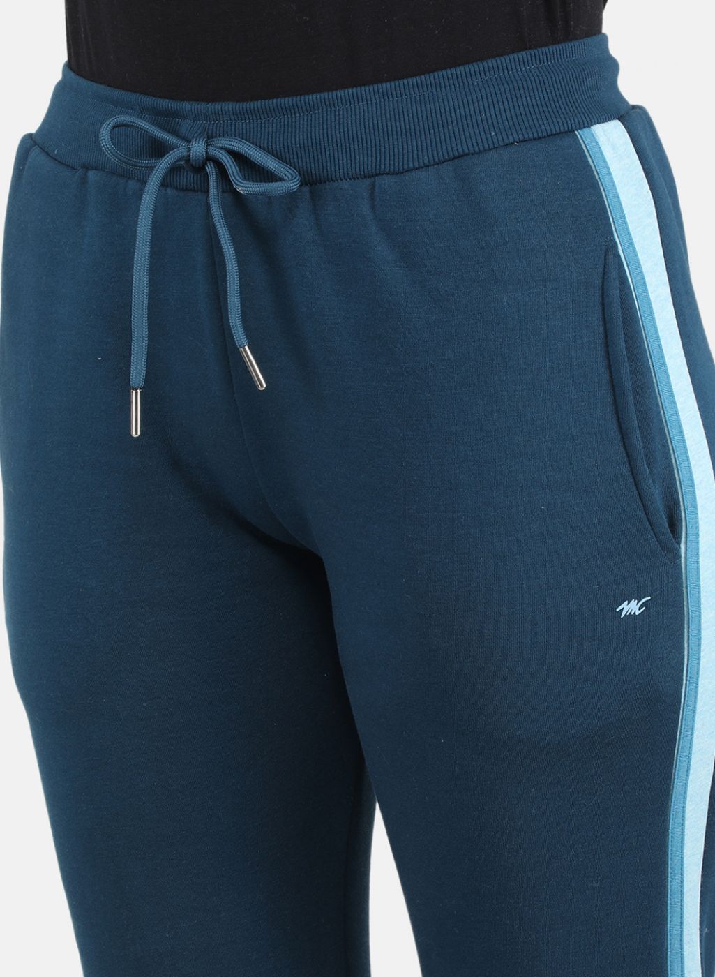 Women Blue Printed Tracksuit