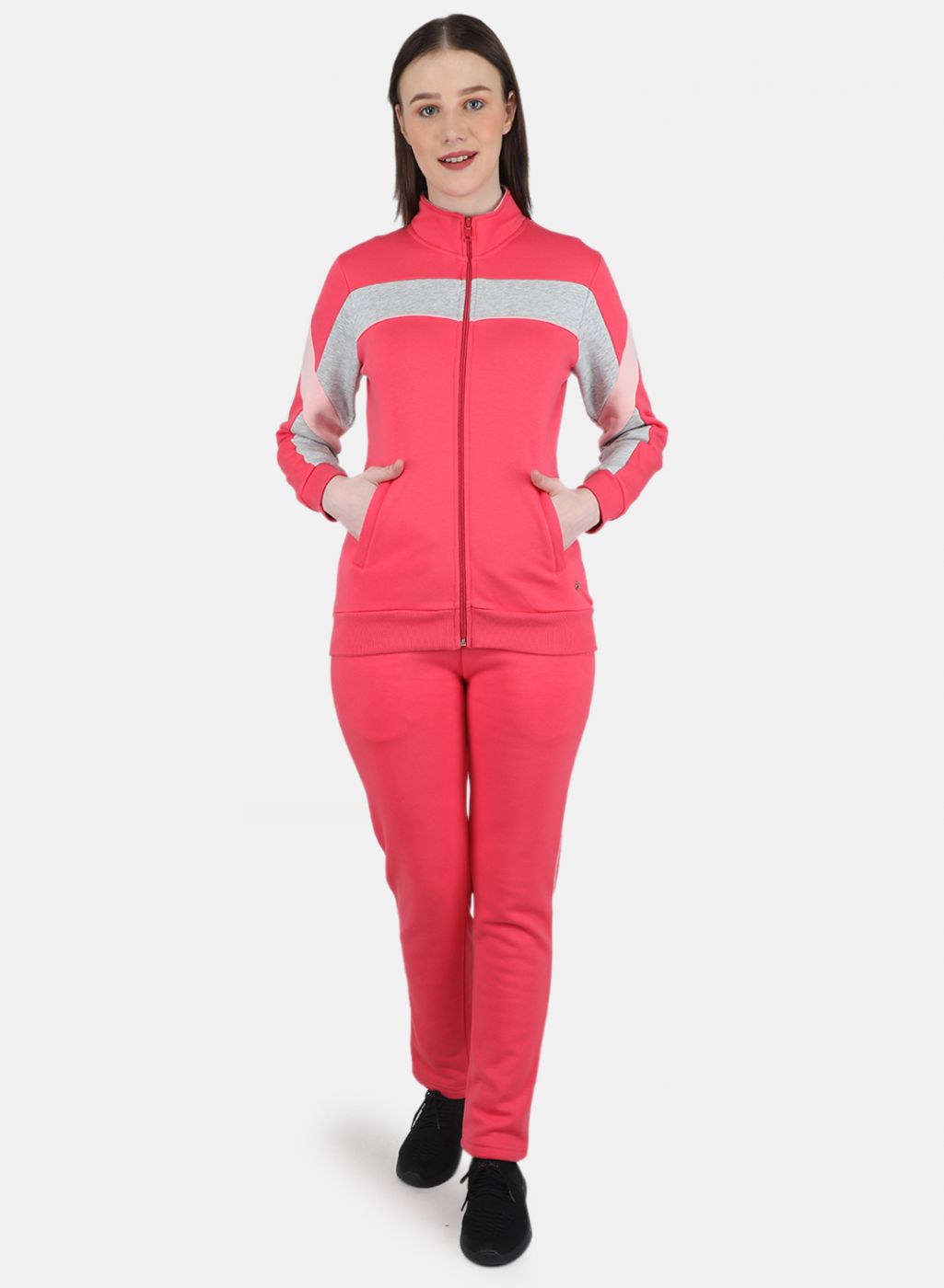 Buy Women Pink Printed Tracksuit Online in India Monte Carlo