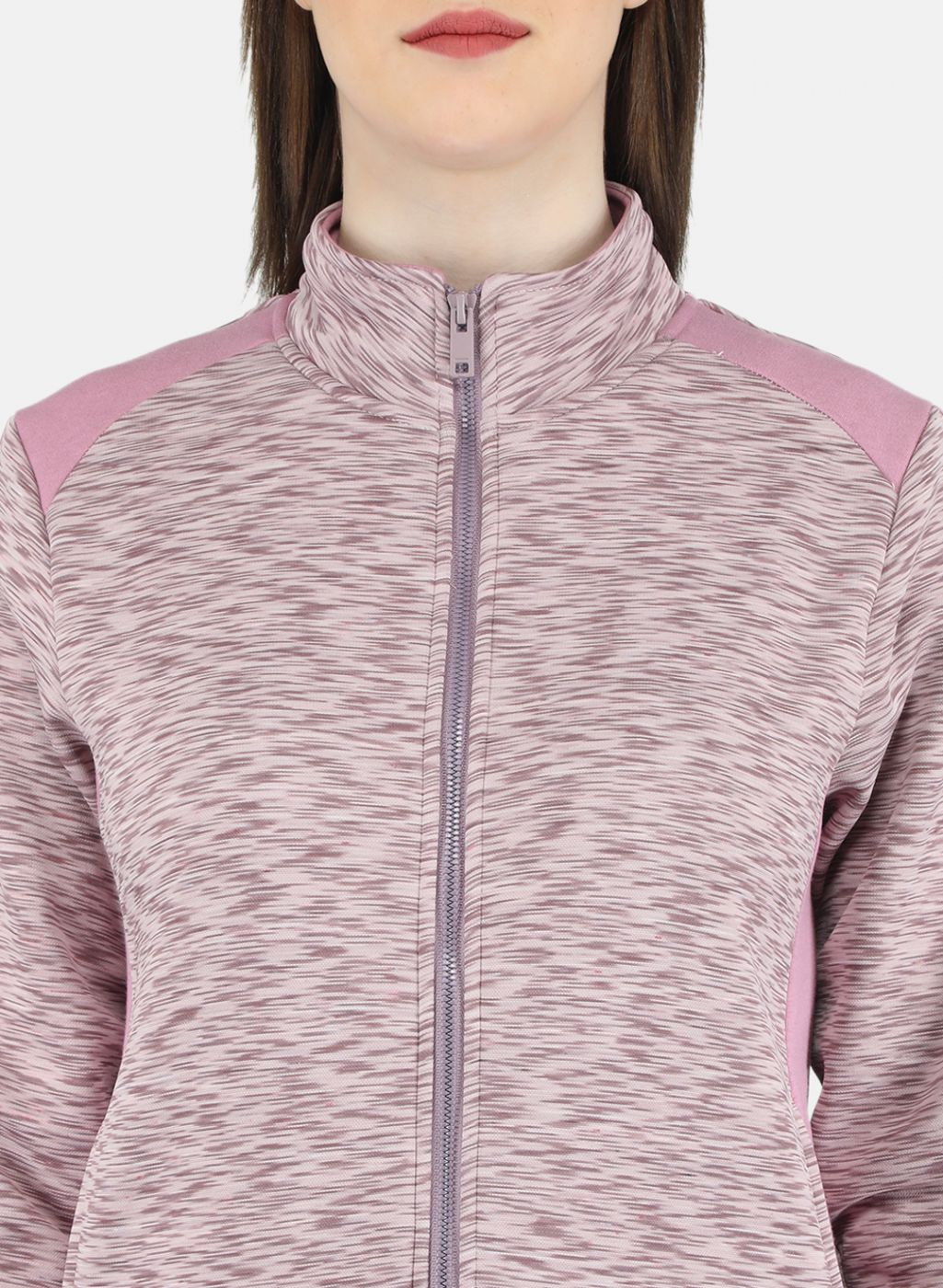 Women Purple Printed Tracksuit