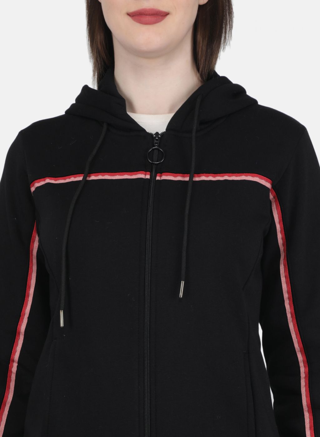 Women Black Solid Tracksuit