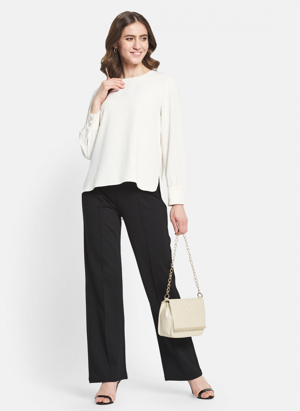 Women Black Solid Jegging