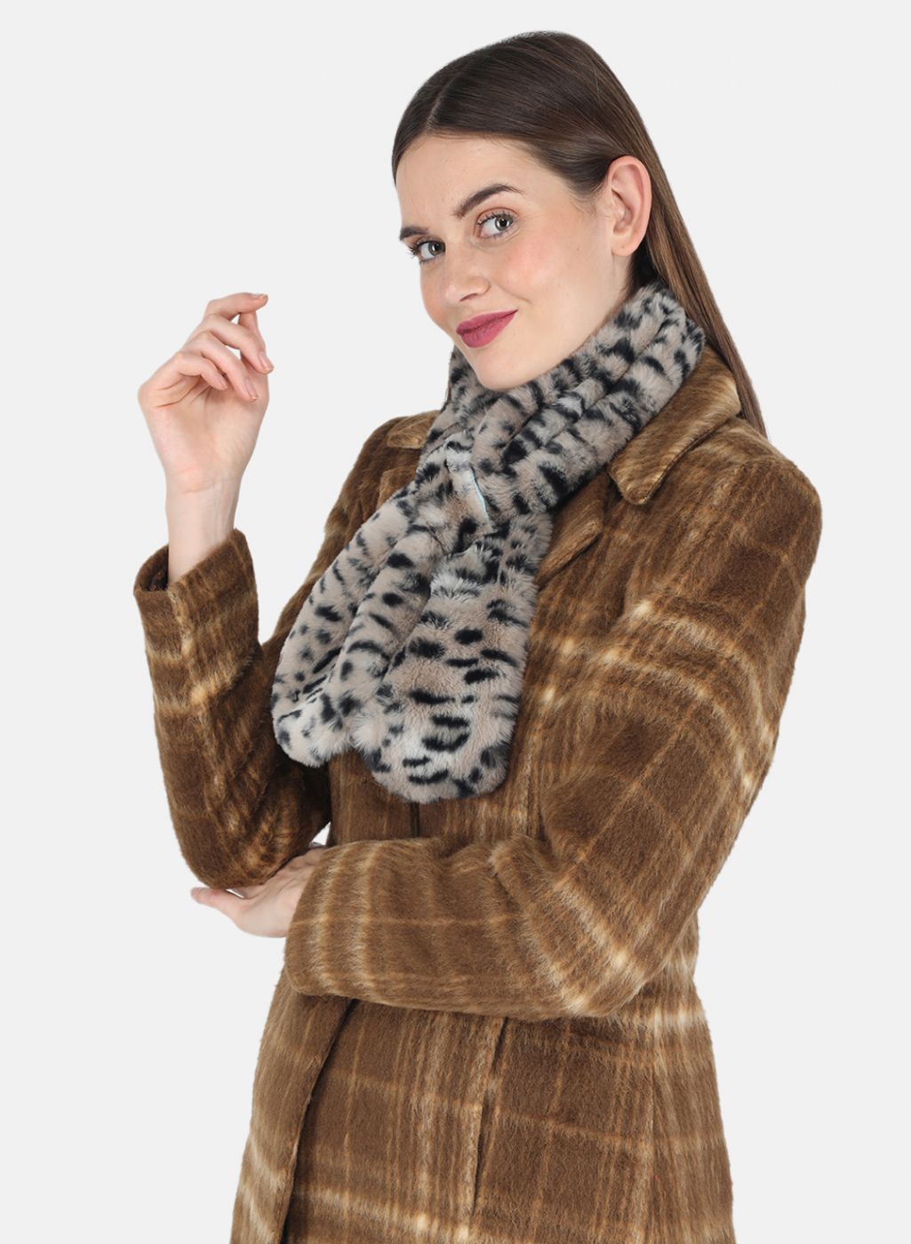 Women Grey Printed Muffler