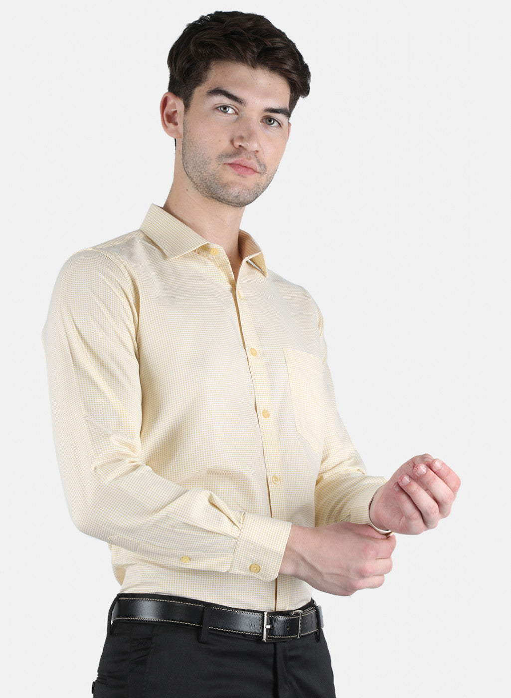Men Yellow Printed Shirt
