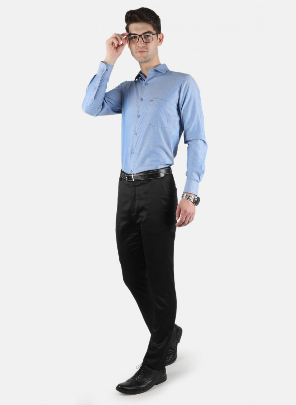 Men Blue Printed Shirt