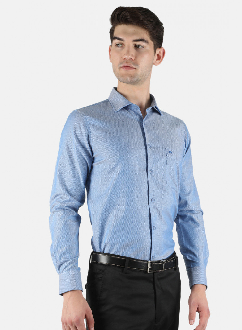 Men Blue Printed Shirt