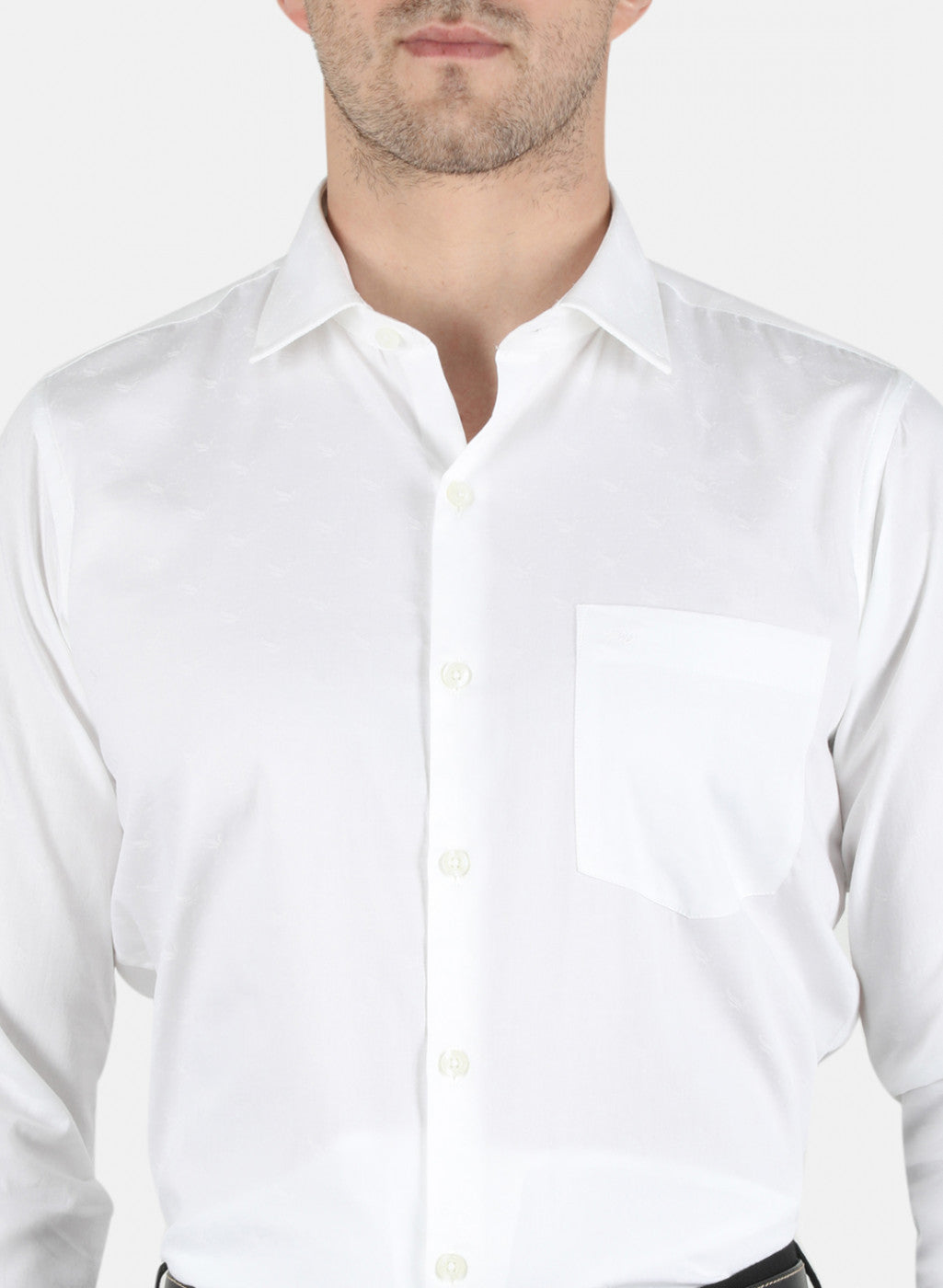 Men White Printed Shirt