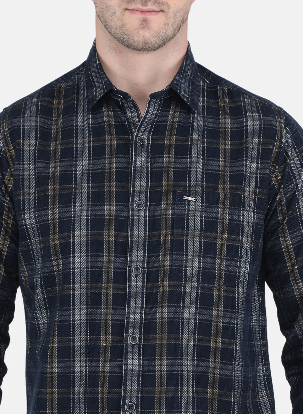 Men Black Check Shirt