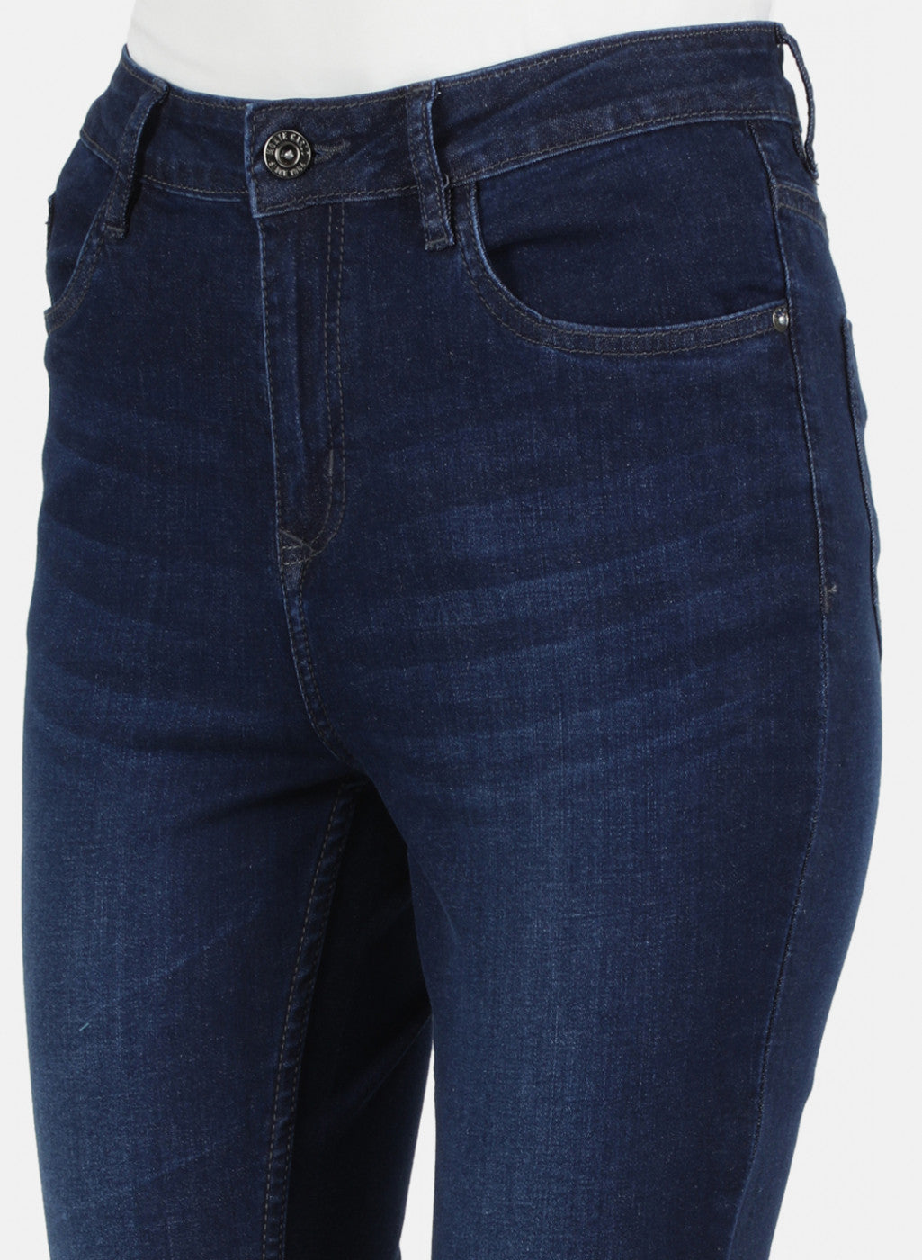 Women Navy Blue Slim Fit Denim