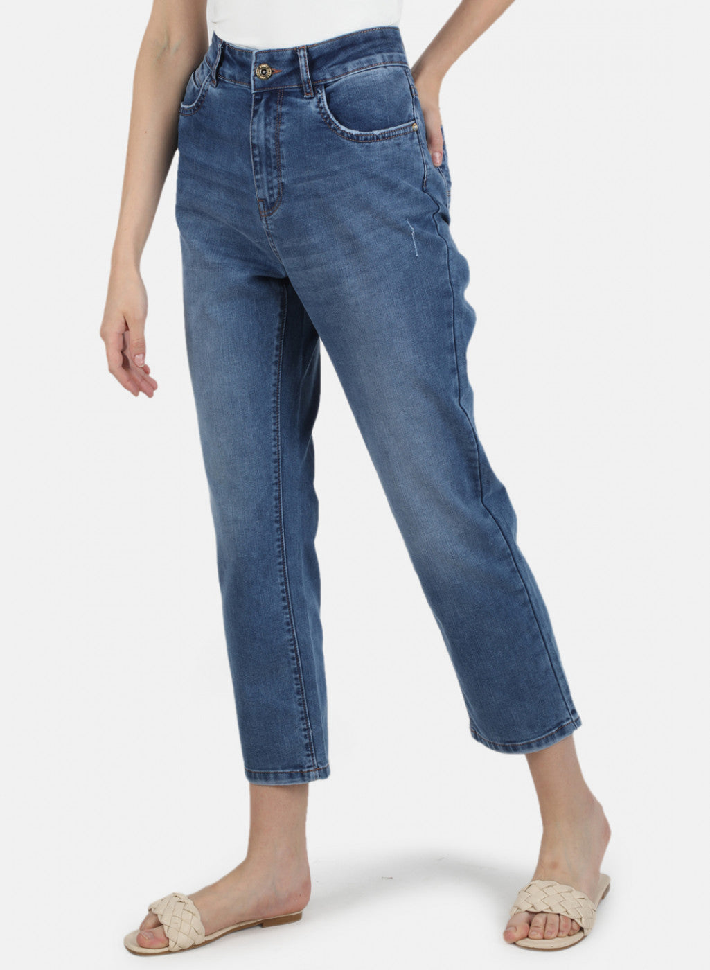 Women Blue Regular Fit Denim