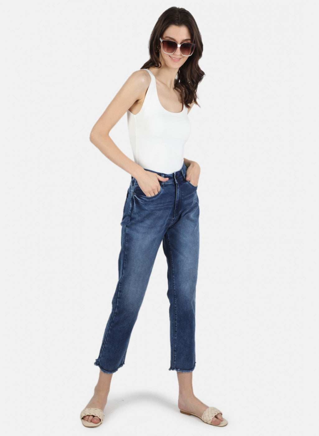 Women Blue Regular Fit Denim