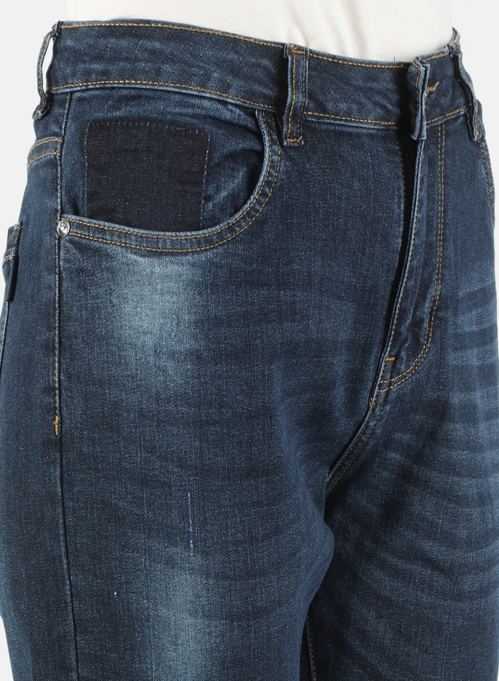 Women Navy Blue Slim Fit Denim