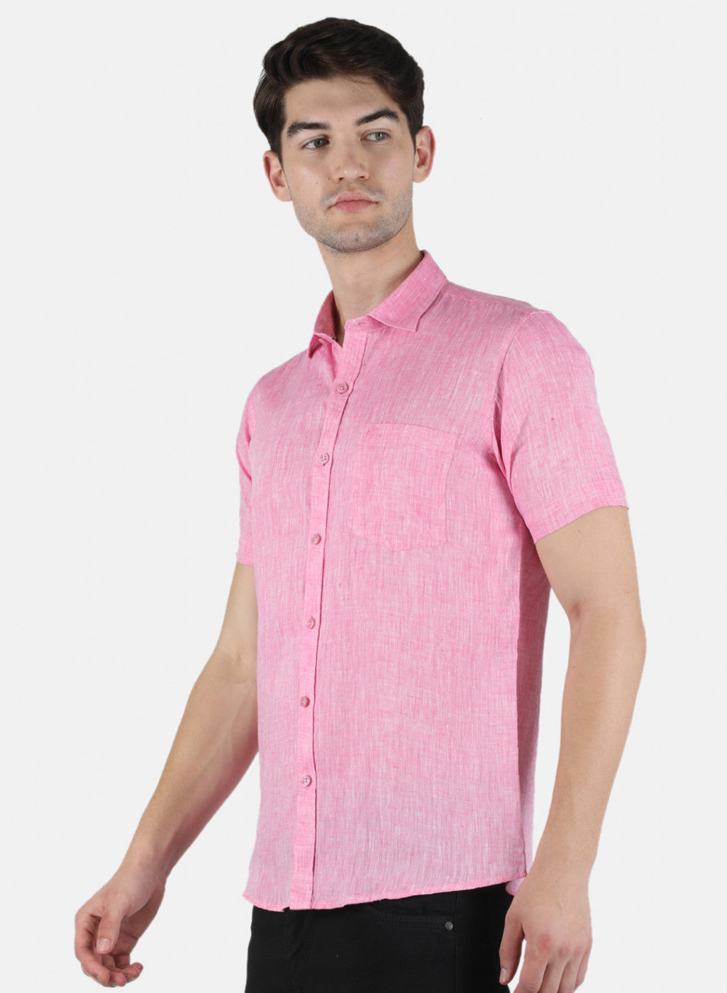 Men Pink Solid Shirt