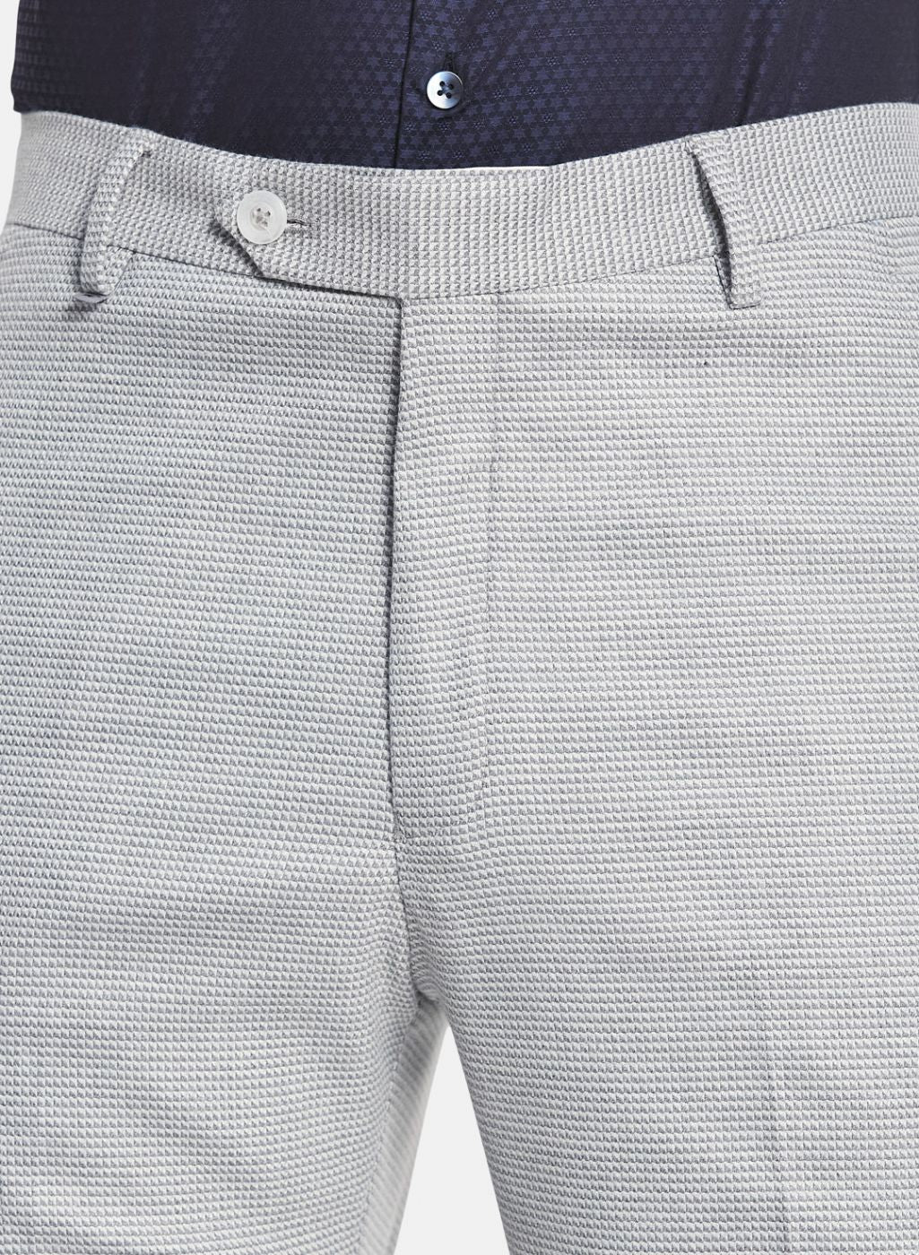 Men Grey Slim Fit Trouser