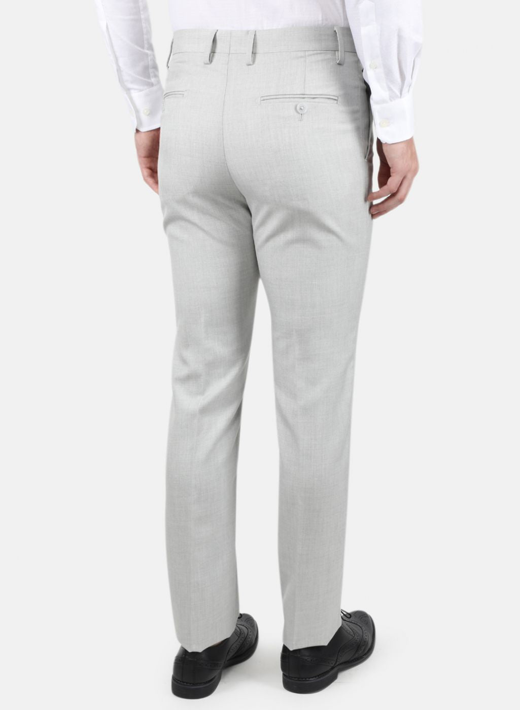 Men Grey Slim Fit Trouser