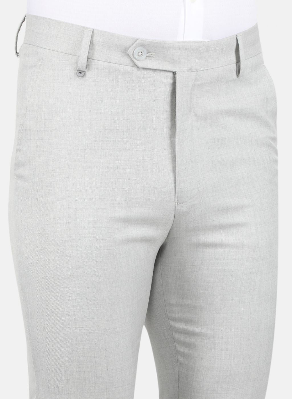 Men Grey Slim Fit Trouser