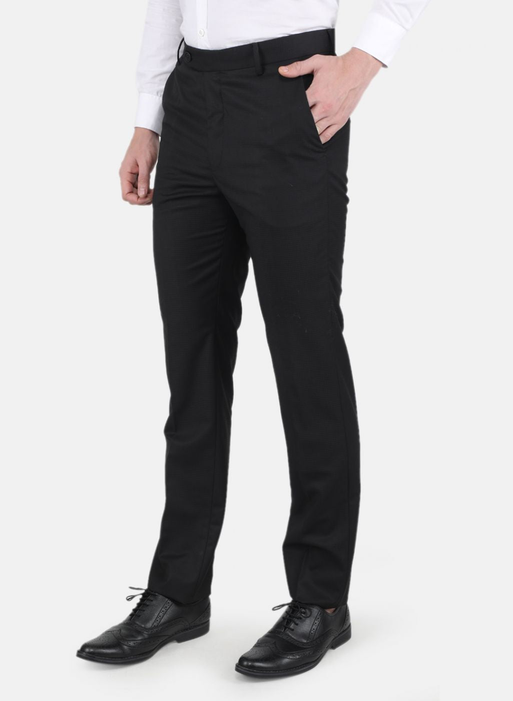 Men Brown Smart Fit Trouser