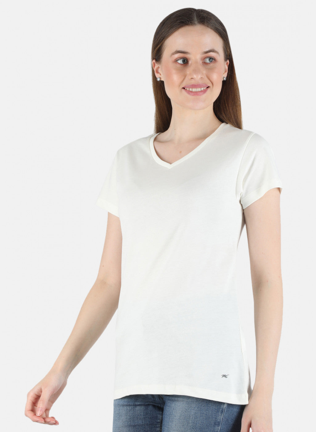 Women Cream & Peach Plain 2 Pc Top Set