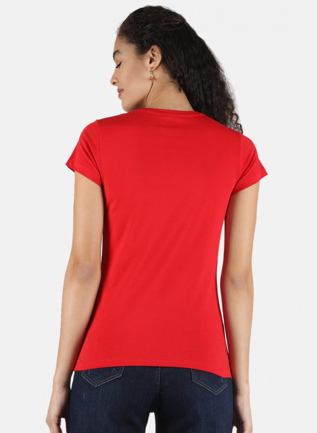Women Red & Navy Blue Plain Top 2 PCs