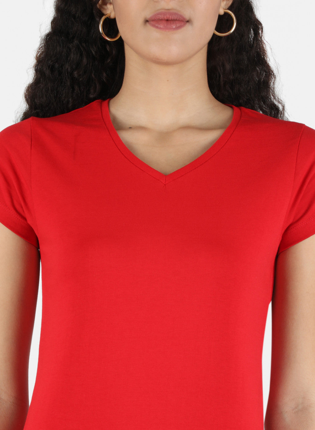 Women Red & Navy Blue Plain Top 2 PCs