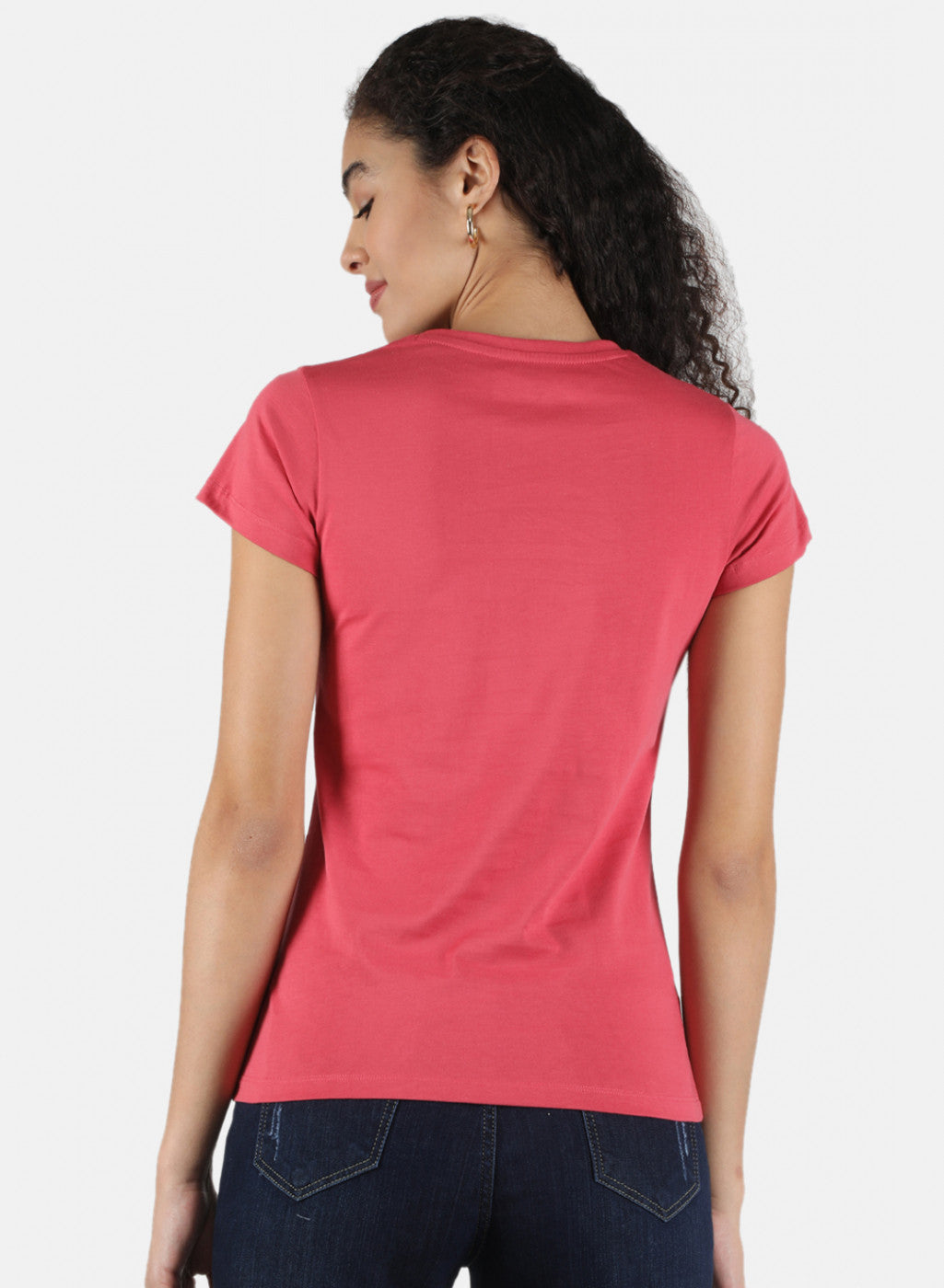 Women Pink & Green Plain Top 2 PCs