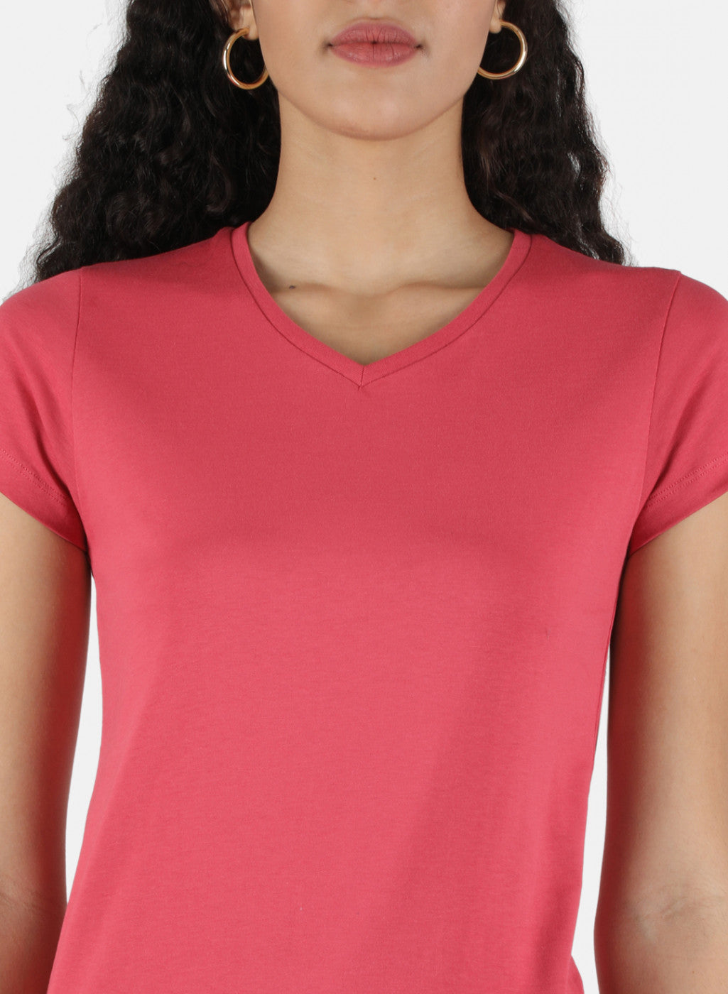 Women Pink & Green Plain Top 2 PCs