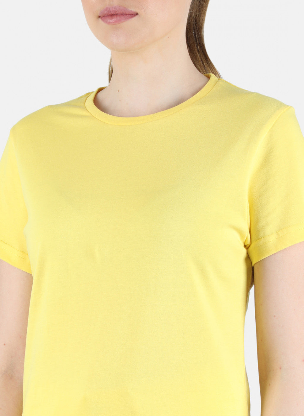 Women Yellow & Grey Plain 2 Pc Top Set