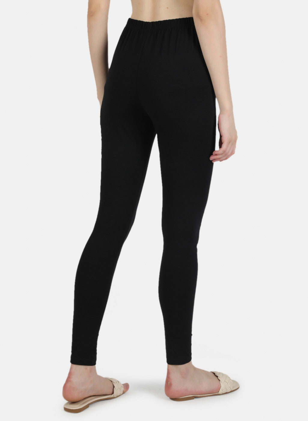 Women Black Plain Legging