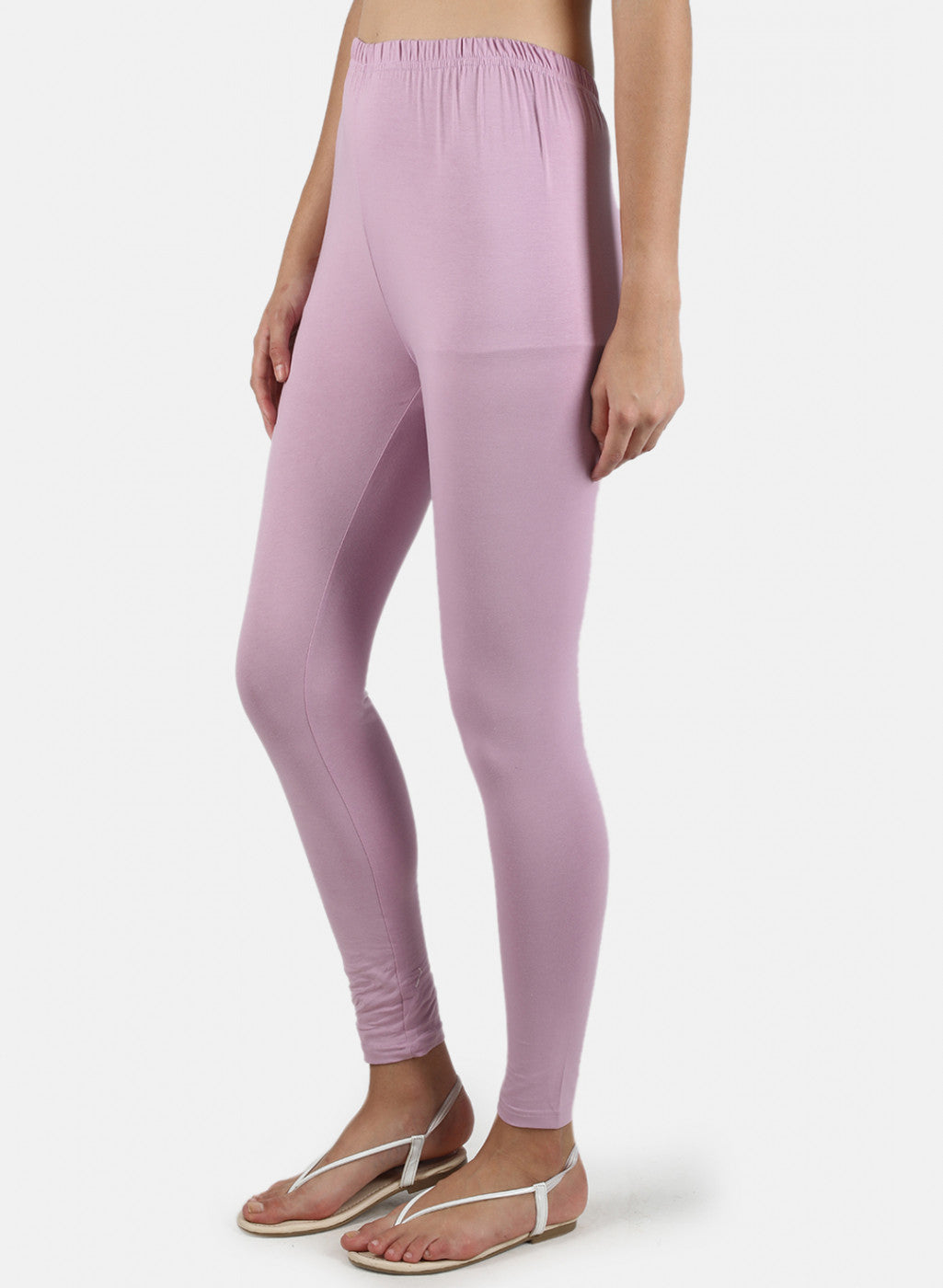 Women Purple Plain Legging