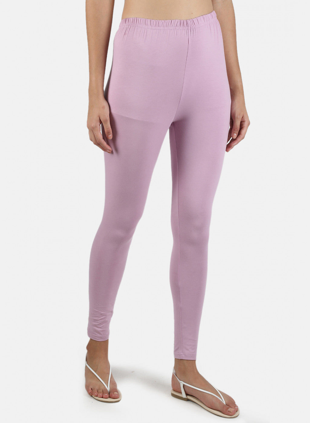 Women Purple Plain Legging