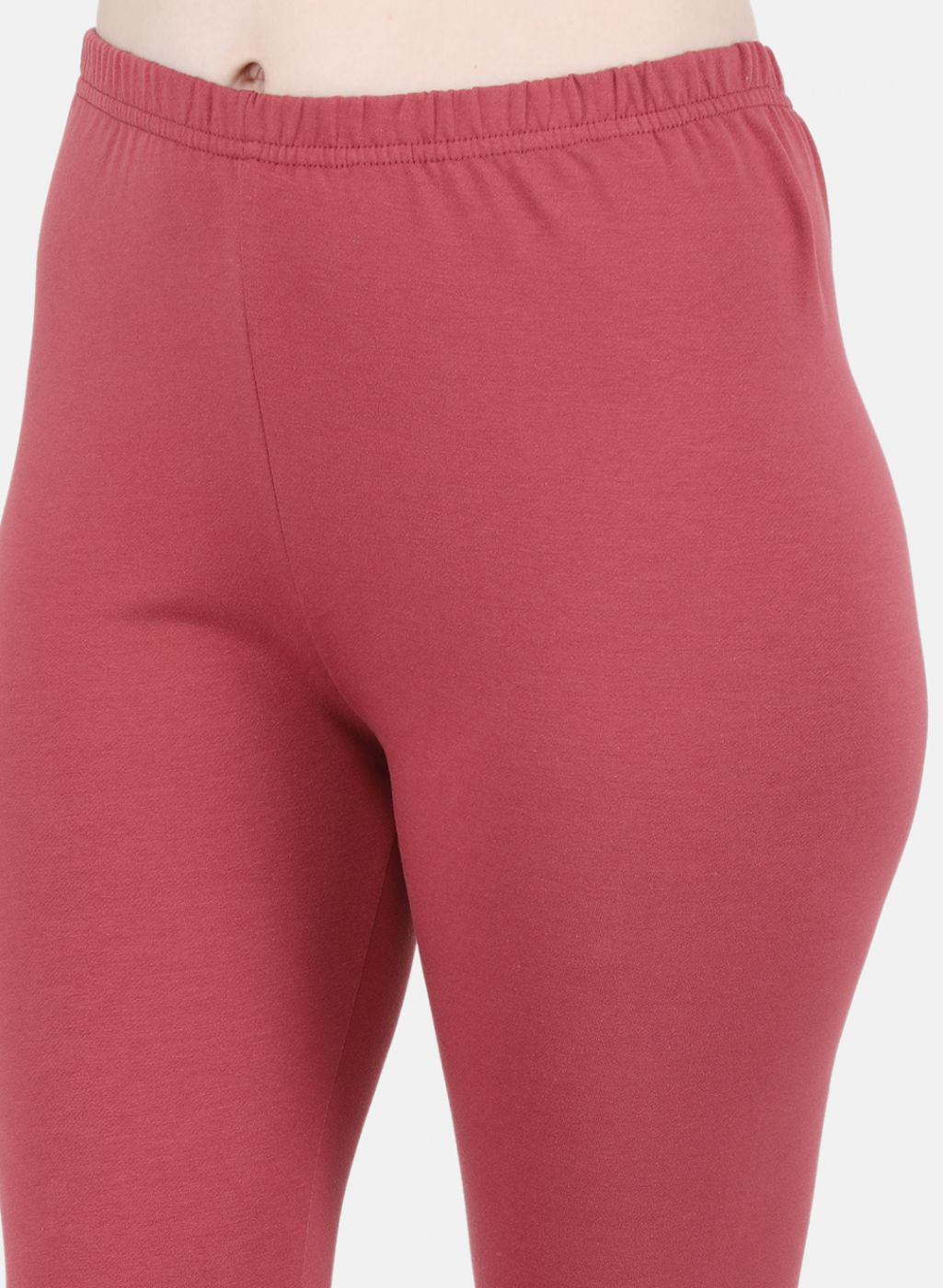 Women Pink Solid Legging