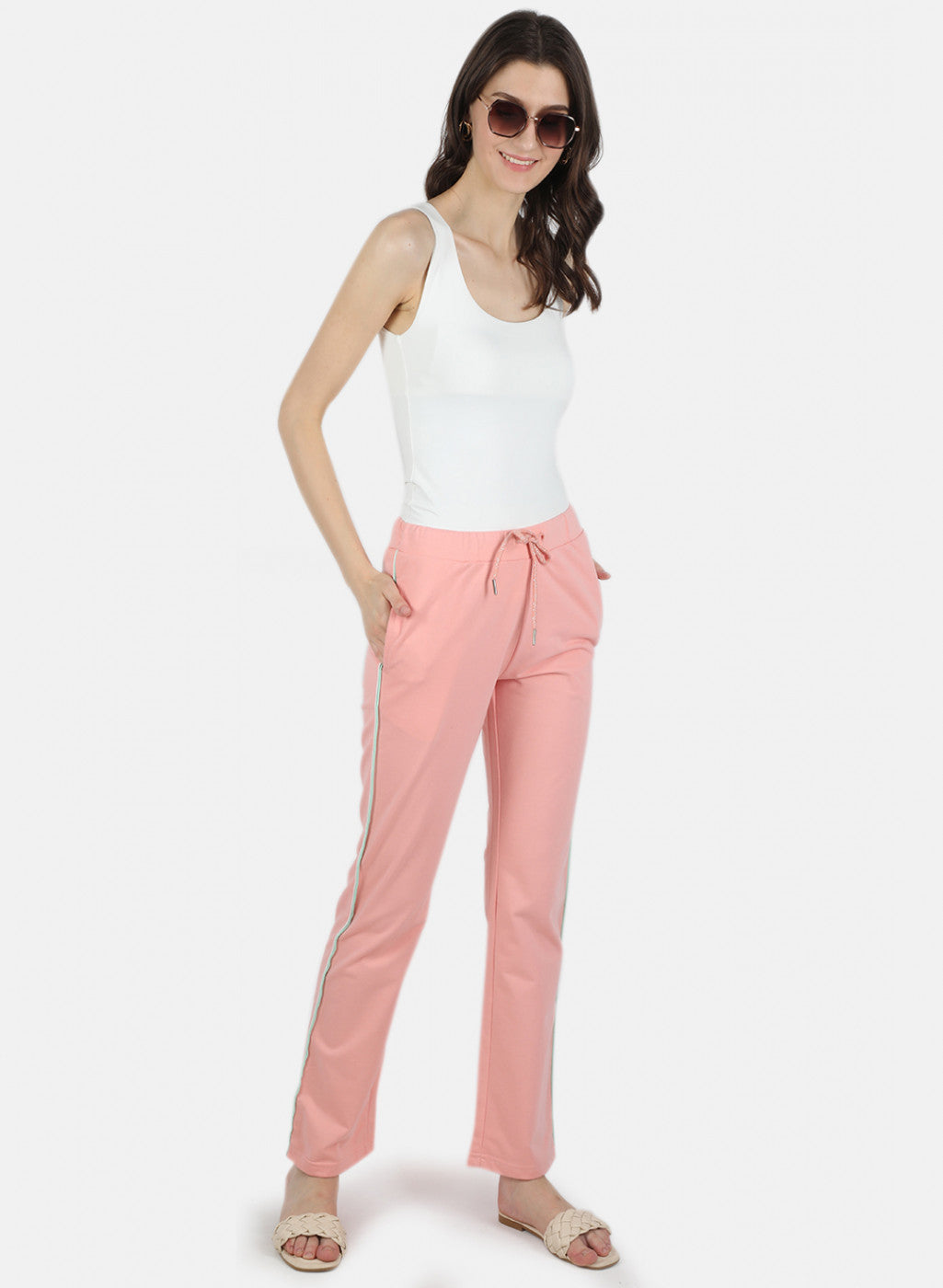 Women Peach Regular Fit Lower