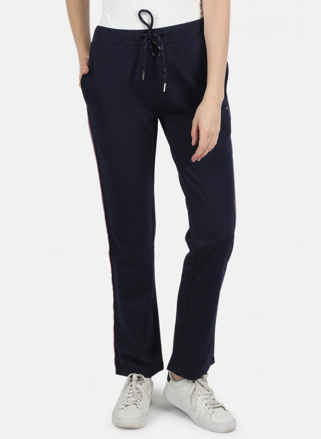 Women Navy Blue Regular Fit Lower