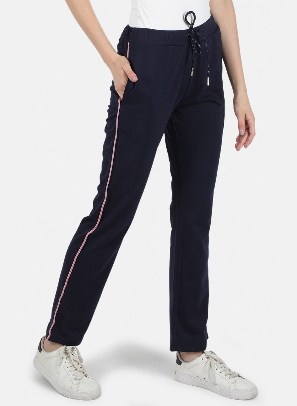 Women Navy Blue Regular Fit Lower