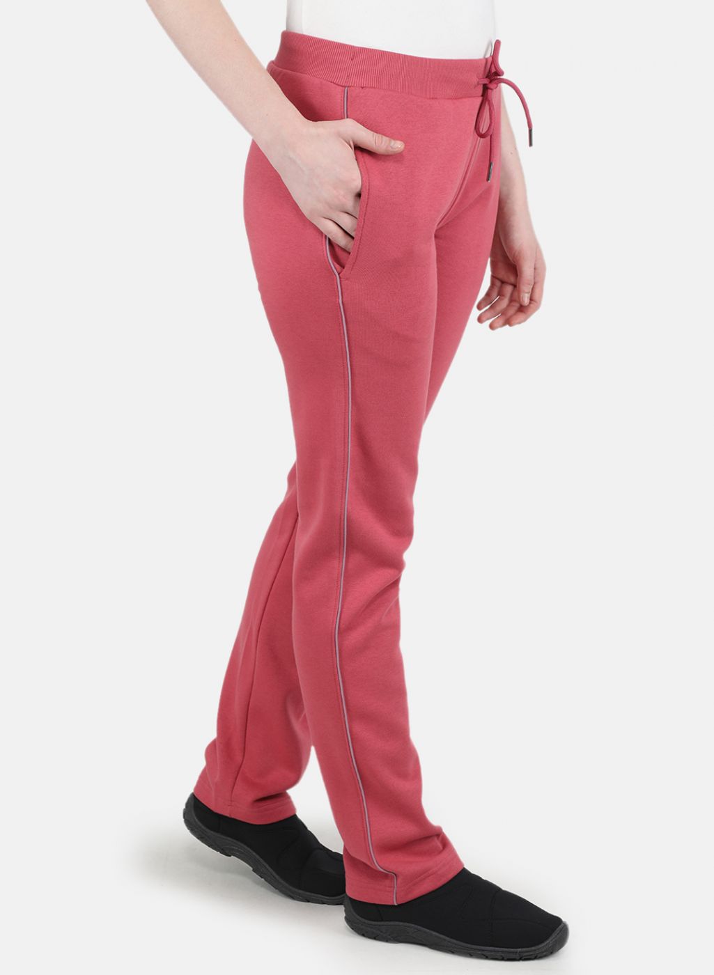 Women Pink Regular Fit Winter Lower