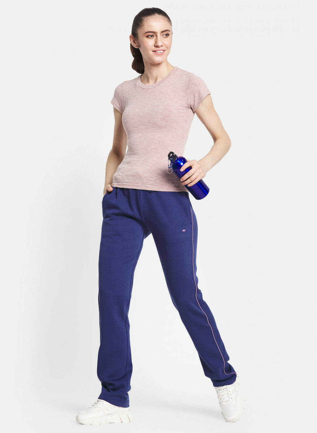 Women Blue Regular Fit Winter Lower