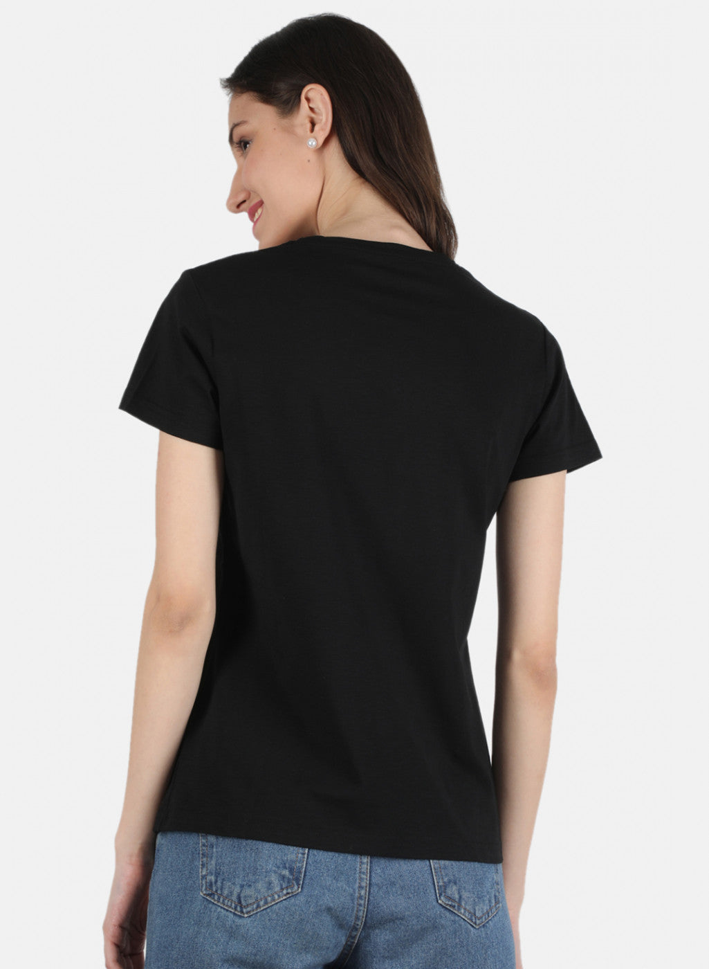 Women Black Embroidered Top