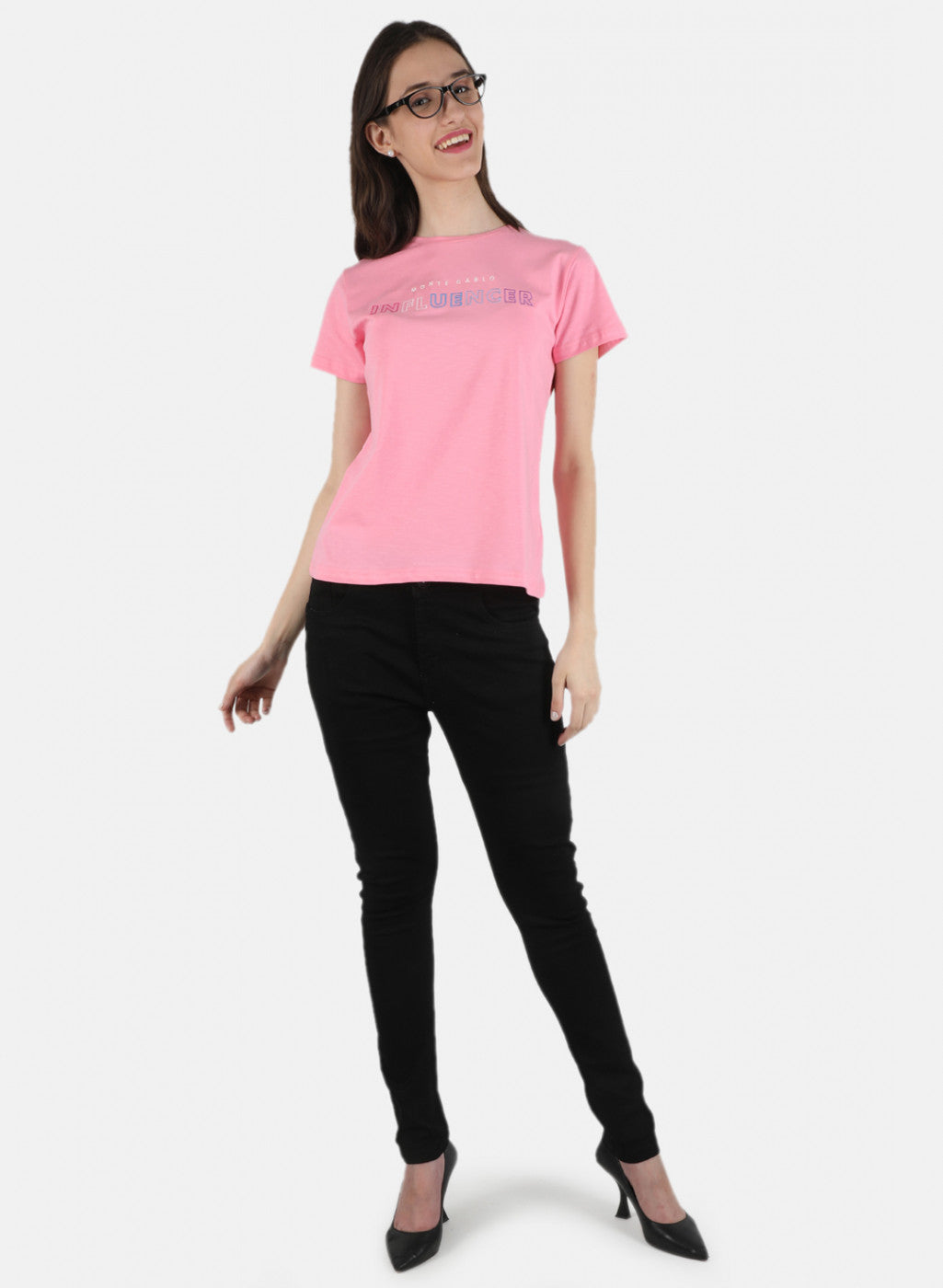 Women Pink Embroidered Top