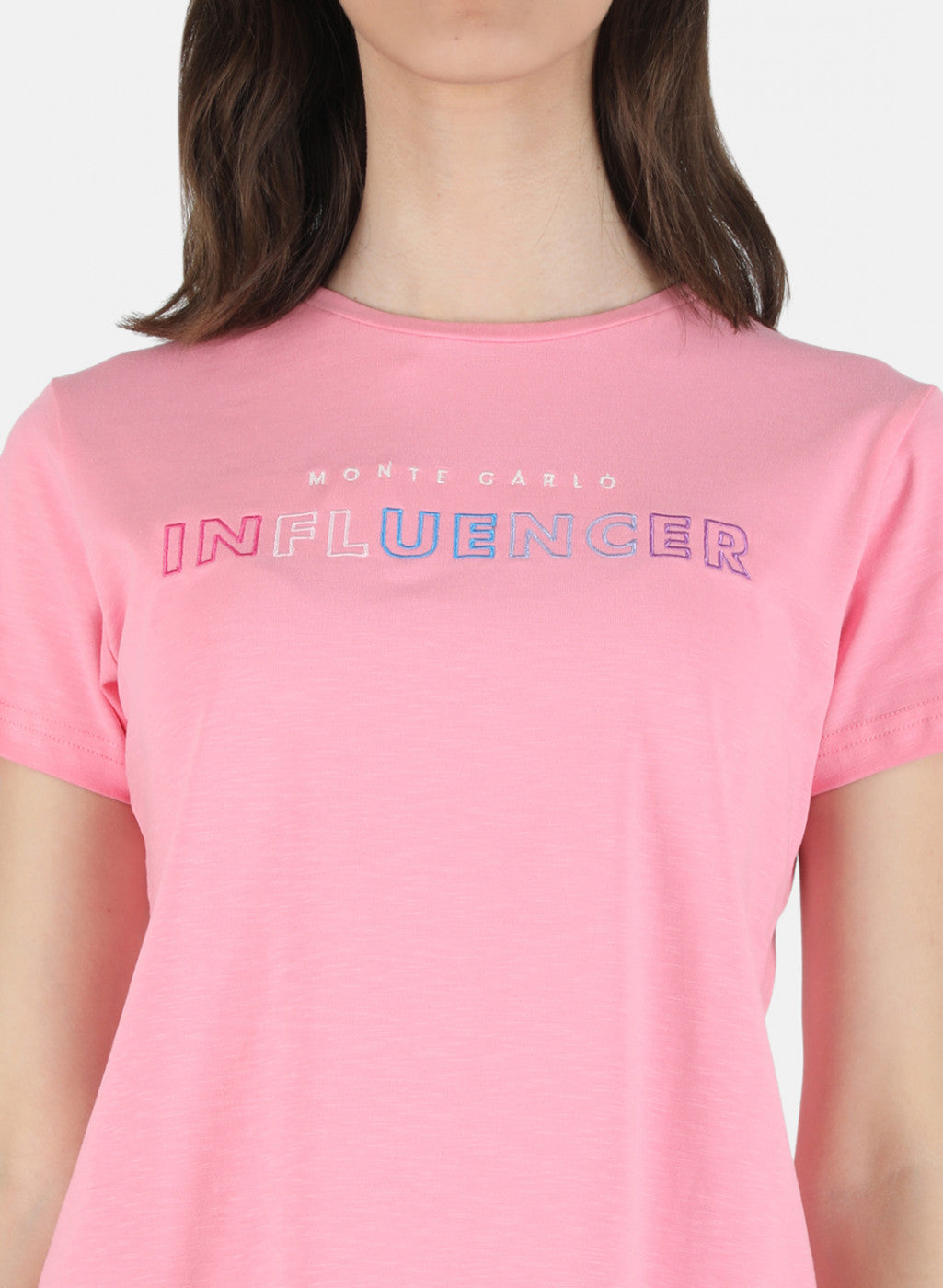 Women Pink Embroidered Top