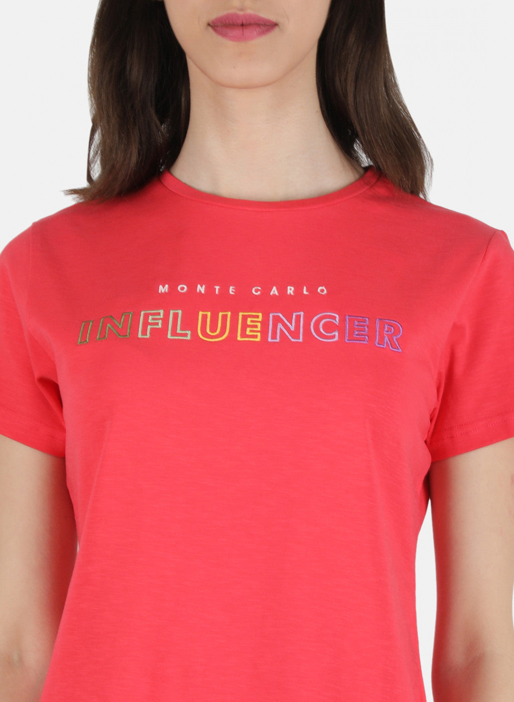 Women Pink Embroidered Top